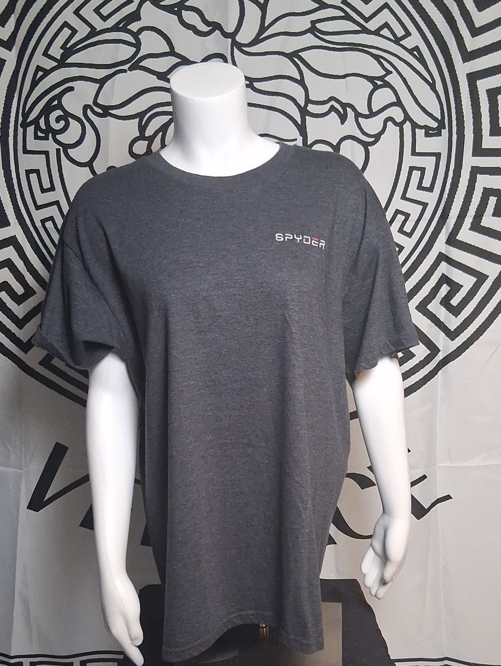 Spyder Men's Heather Charcoal Crewneck Short Sleeve Tee